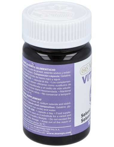 Marnys Selenio 200Mg Línea Vitahelp 120Caps