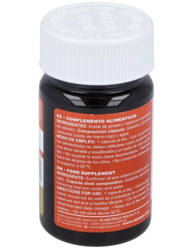 Marnys Vitamina A 5000Ui Línea Vitahelp 120Caps