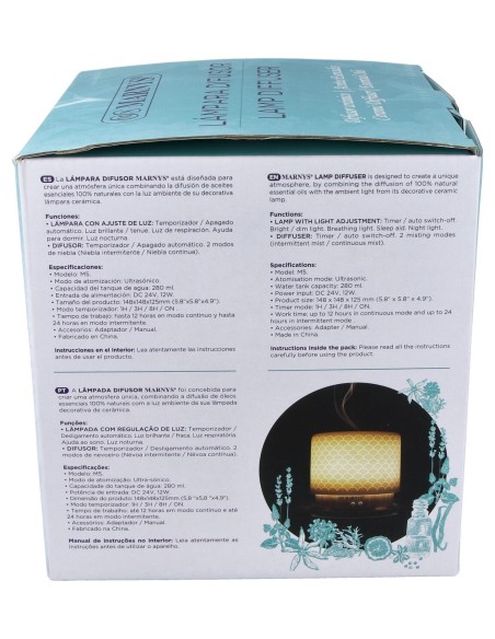 Marnys Difusor Lámpara De Cerámica 1Ud