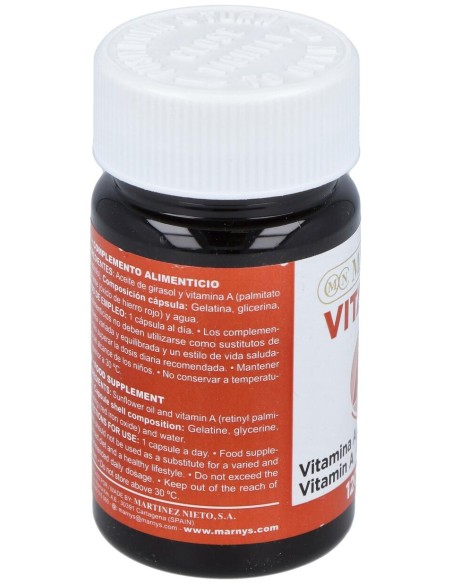 Marnys Vitamina A 5000Ui Línea Vitahelp 120Caps