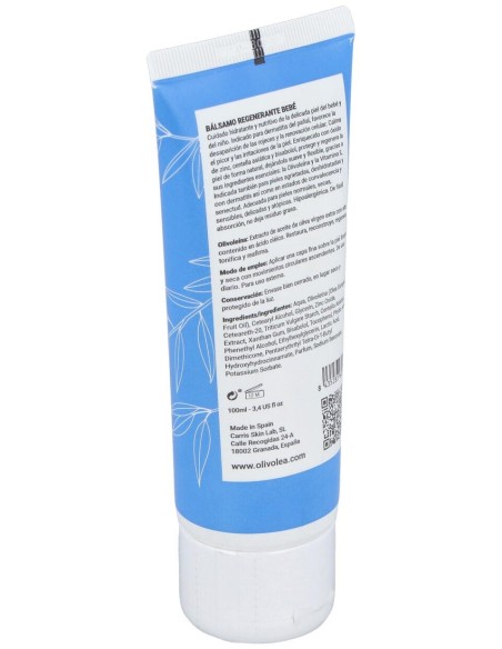 Olivolea Balsamo Regeneradora Bebe Pasta Lassar Al Aceite De Oliva 100 Ml