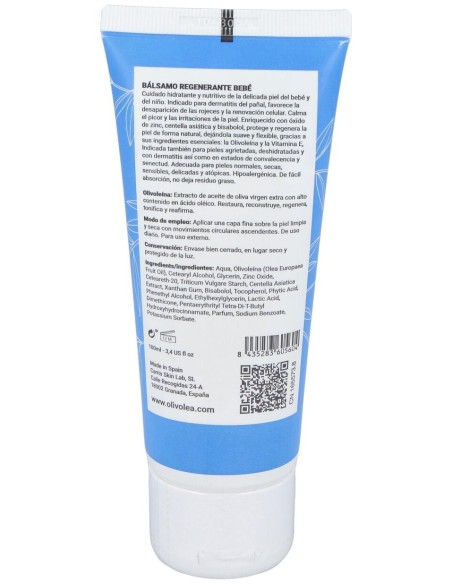 Olivolea Balsamo Regeneradora Bebe Pasta Lassar Al Aceite De Oliva 100 Ml