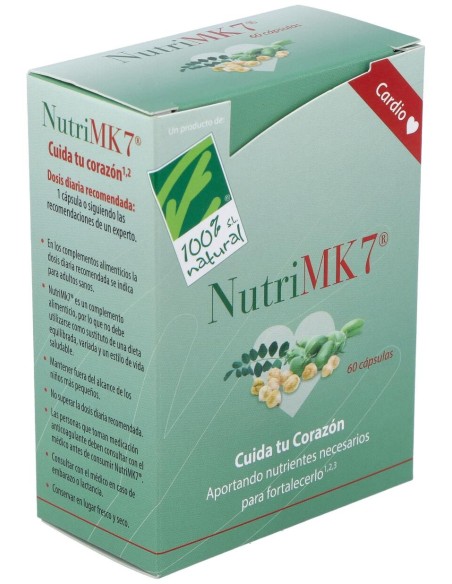 100% Natural Nutrimk7 Cardio Caja Con 60 Cápsulas Vegetales