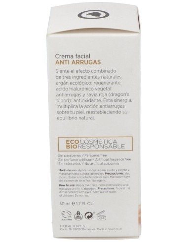 Crema De Argan Antiarrugas 50Ml.