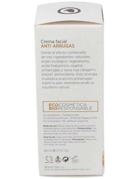 Crema De Argan Antiarrugas 50Ml.