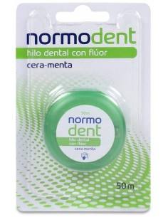 Normodent Hilo Dental Con Flúor Sabor Menta 50 M, 1 Ud