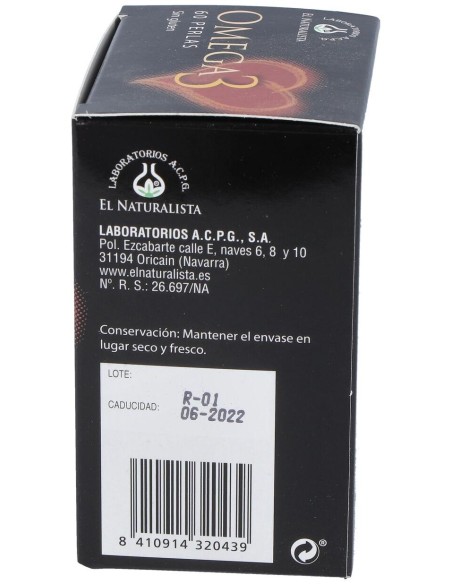 El Naturalista Omega 3 60 Perlas