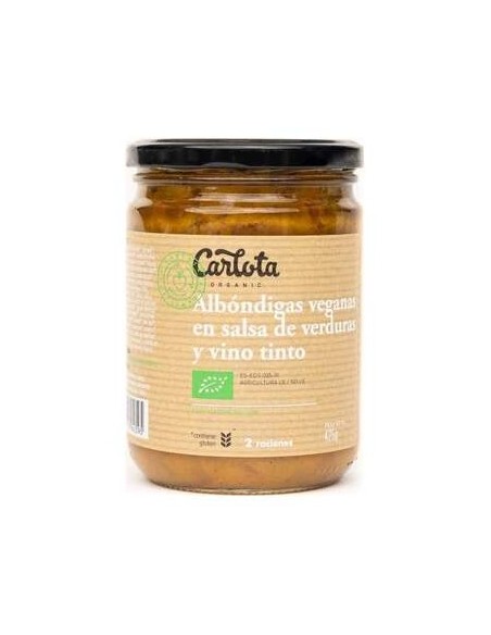 Carlota Organic Albondigas Salsa Verdu Bio Veg 425G