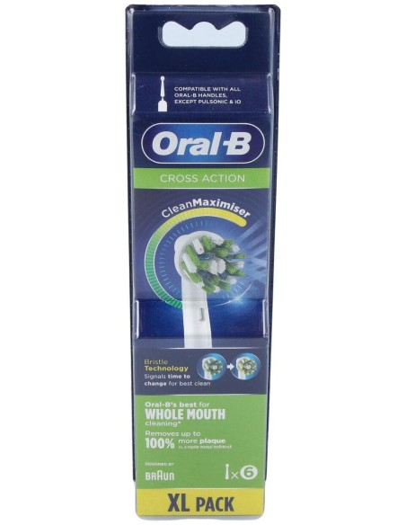 Recambio Cepillo Recargable Cross Action 6Ud