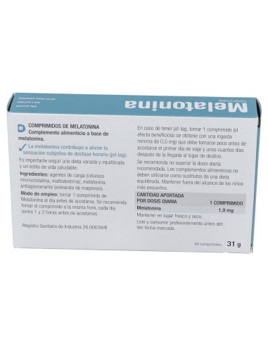 Santiveri Melatonina 1.9 Mg 60Comp