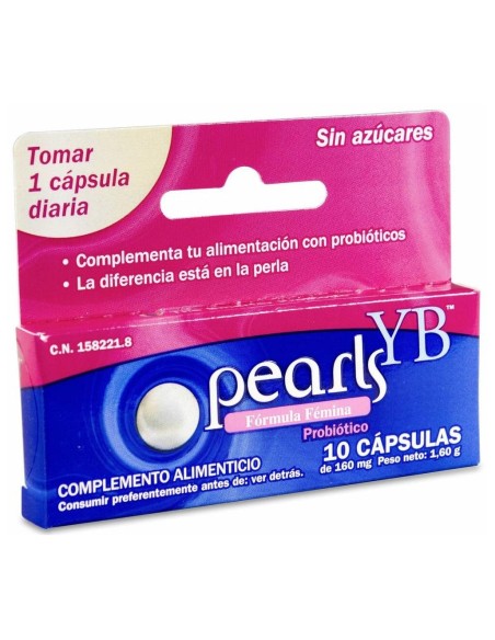 Pearls Yb Cuidado Íntimo, 10 Cápsulas