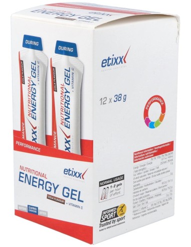 Etixx Nutritional Energy Gel Cola 12Uds