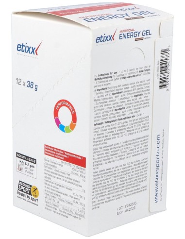 Etixx Nutritional Energy Gel Cola 12Uds