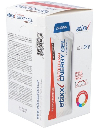 Etixx Nutritional Energy Gel Cola 12Uds