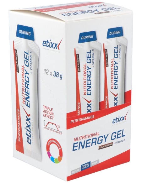 Etixx Nutritional Energy Gel Cola 12Uds