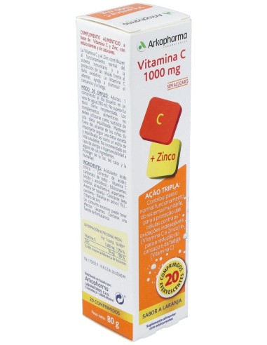 Arkovital Vitamina C 1000Mg 20Comp Efervescentes.