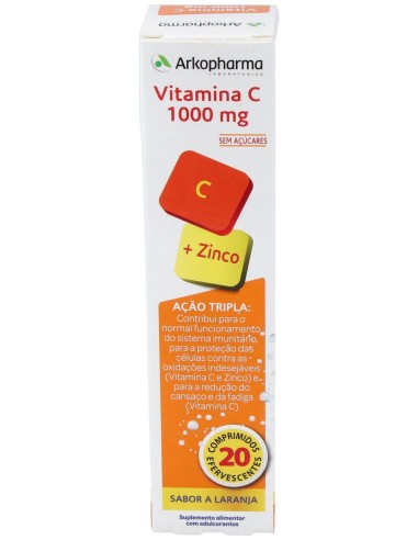 Arkovital Vitamina C 1000Mg 20Comp Efervescentes.