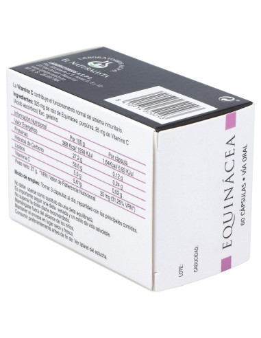 El Naturalista Equinacea + Vitamina C, 60 Cápsulas