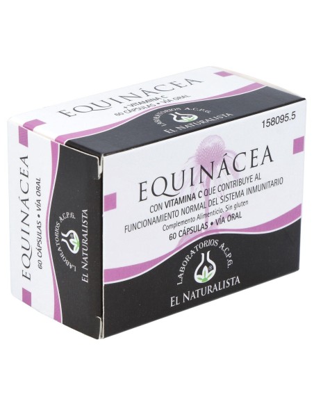 El Naturalista Equinacea + Vitamina C, 60 Cápsulas