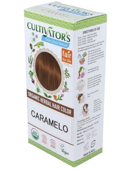 Cultivator'S Tinte Orgánico Herbal Caramelo 100G