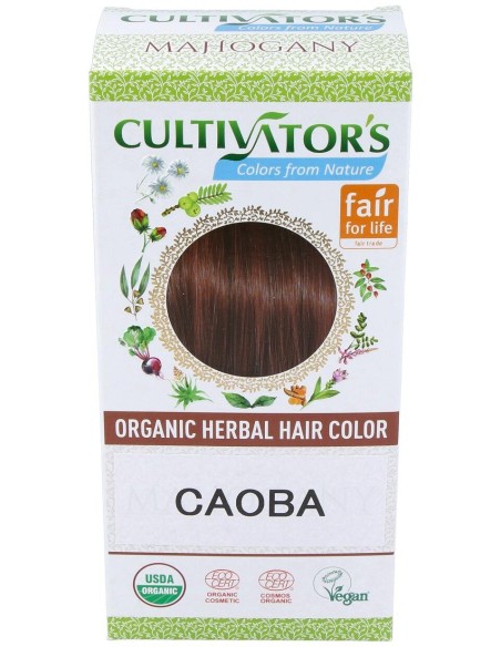 Caoba Tinte Organico 100Gr. Ecocert