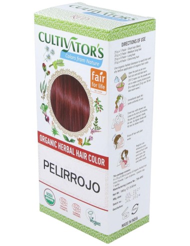 Cultivator'S Pelirrojo Tinte Orgánico 100G