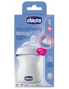 Chicco Biberón Natural Feeling 2M+ Gris 250Ml