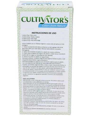 Cultivator'S Pelirrojo Tinte Orgánico 100G