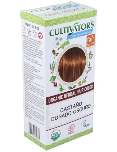 Castaño Dorado Oscuro Tinte Organico 100Gr Ecocert