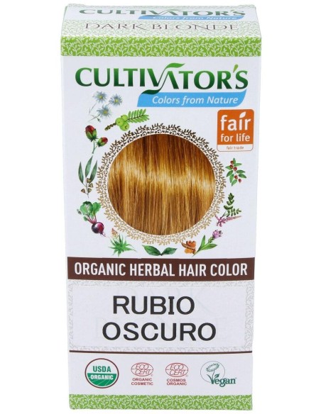Rubio Oscuro Tinte Organico 100Gr. Ecocert