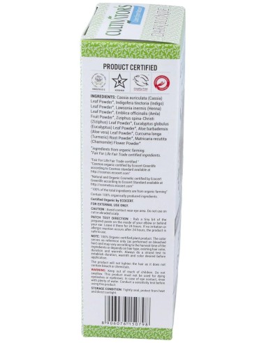 Rubio Oscuro Tinte Organico 100Gr. Ecocert