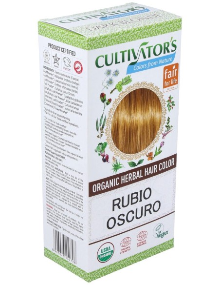 Rubio Oscuro Tinte Organico 100Gr. Ecocert