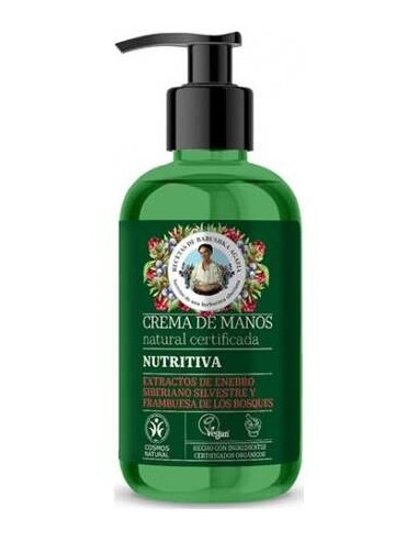 Agafia Crema De Manos Natural Certificada Nutritiva 300Ml