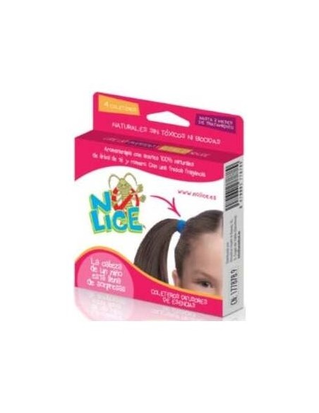No Lice Coletero Anti-Piojos Negro/Marron 4Ud.