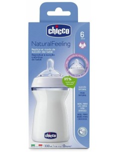 Chicco® Step Up 3 Biberón Tetina Silicona Boca Ancha 6M+ 330Ml
