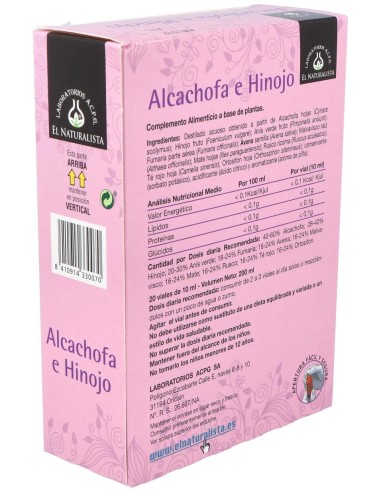Alcachofa + Hinojo (Adelgacir) 20Viales
