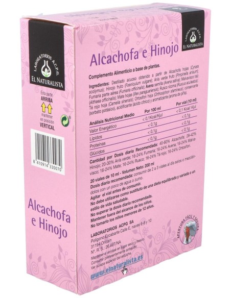 Alcachofa + Hinojo (Adelgacir) 20Viales