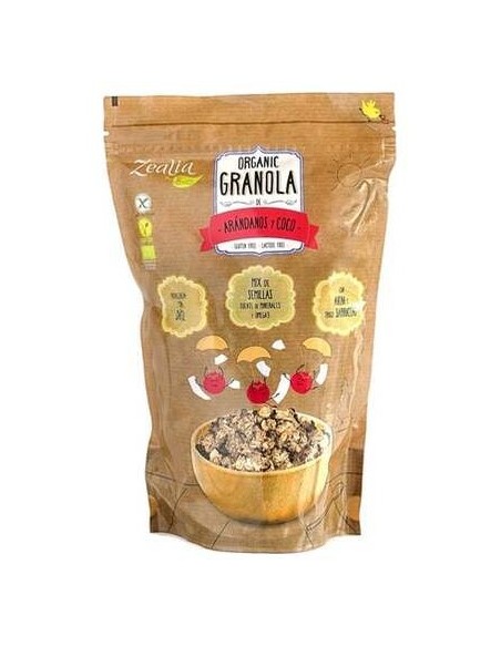 Zealia Granola De Arándanos Y Coco Bio Sin Gluten 300G