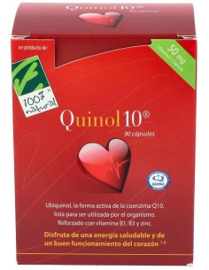 100% Natural Quinol 10 90Cápsulas De 50Mg De Ubiquinol