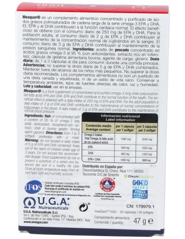 Meaquor 1000 30Perlas