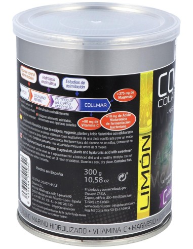 Drasanvi Collmar® Colágeno Marino + Magnesio Sabor Limón 300G