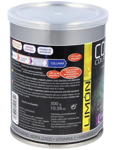 Drasanvi Collmar® Colágeno Marino + Magnesio Sabor Limón 300G