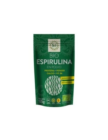Solnatural Espirulina Polvo Bio S/G Vegan 125G