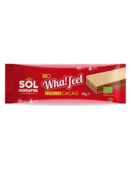 Sol Natural Wha! Feel Snack Espelta Y Cacao Bio 20X30G