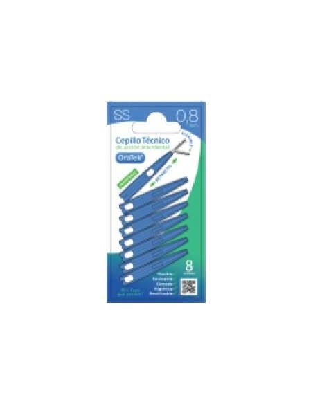 Oratek Cepillo Interdental Retractil 0_8 Mm Blister 8 Unidades