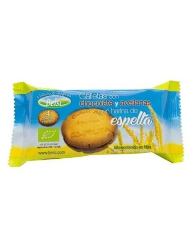 Galletas De Espelta Con Chocolate Y Avellanas 4Uds