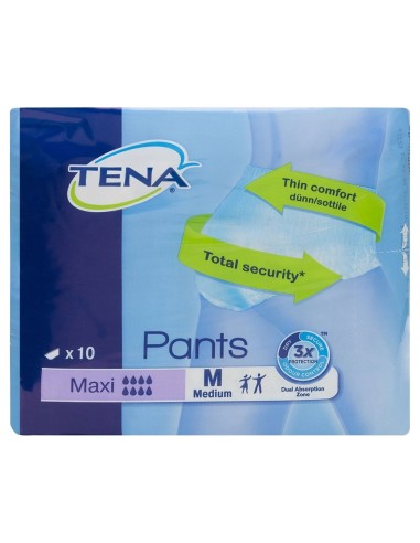 Tena Pants Maxi Talla Mediana, 10 Uds