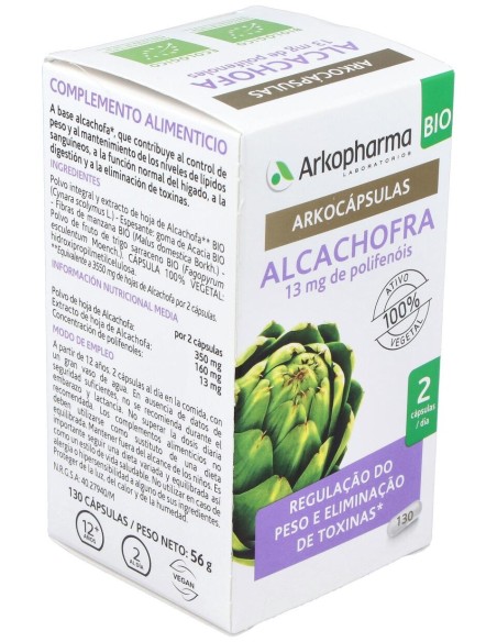 Arkopharma Arkocápsulas Alcachofa Bio 130Caps