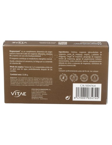 Vitae Magnesium6 20Comp