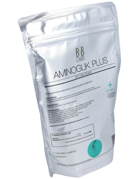 Bsb Labs Aminoglik Plus + Vitamina C Sg Vegan 500G